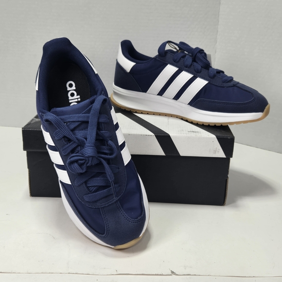 adidas Other - Adidas RUN 70s 2.0 Navy and White Retro Sneakers Size Junior 5.5 Women's Size 7